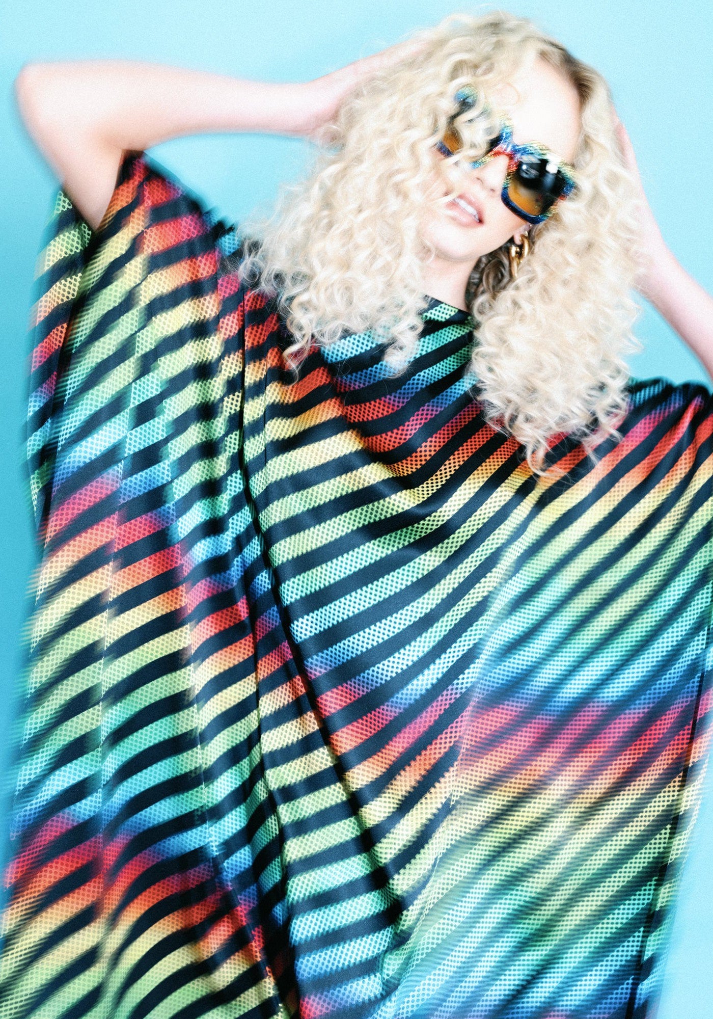 Silk Kaftan in Disco