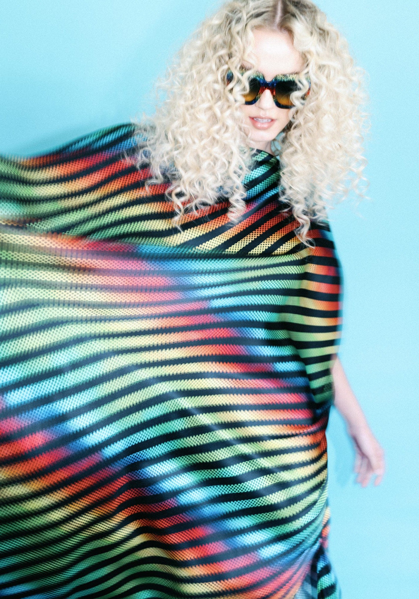 Silk Kaftan in Disco