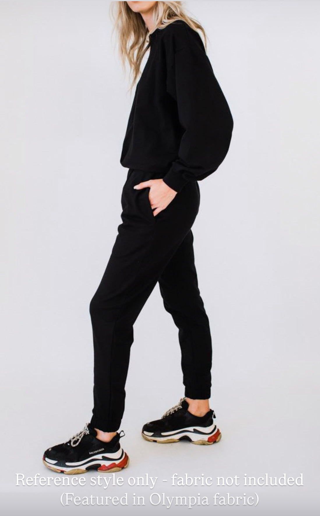 All Star Velvet Sweat Pants Black