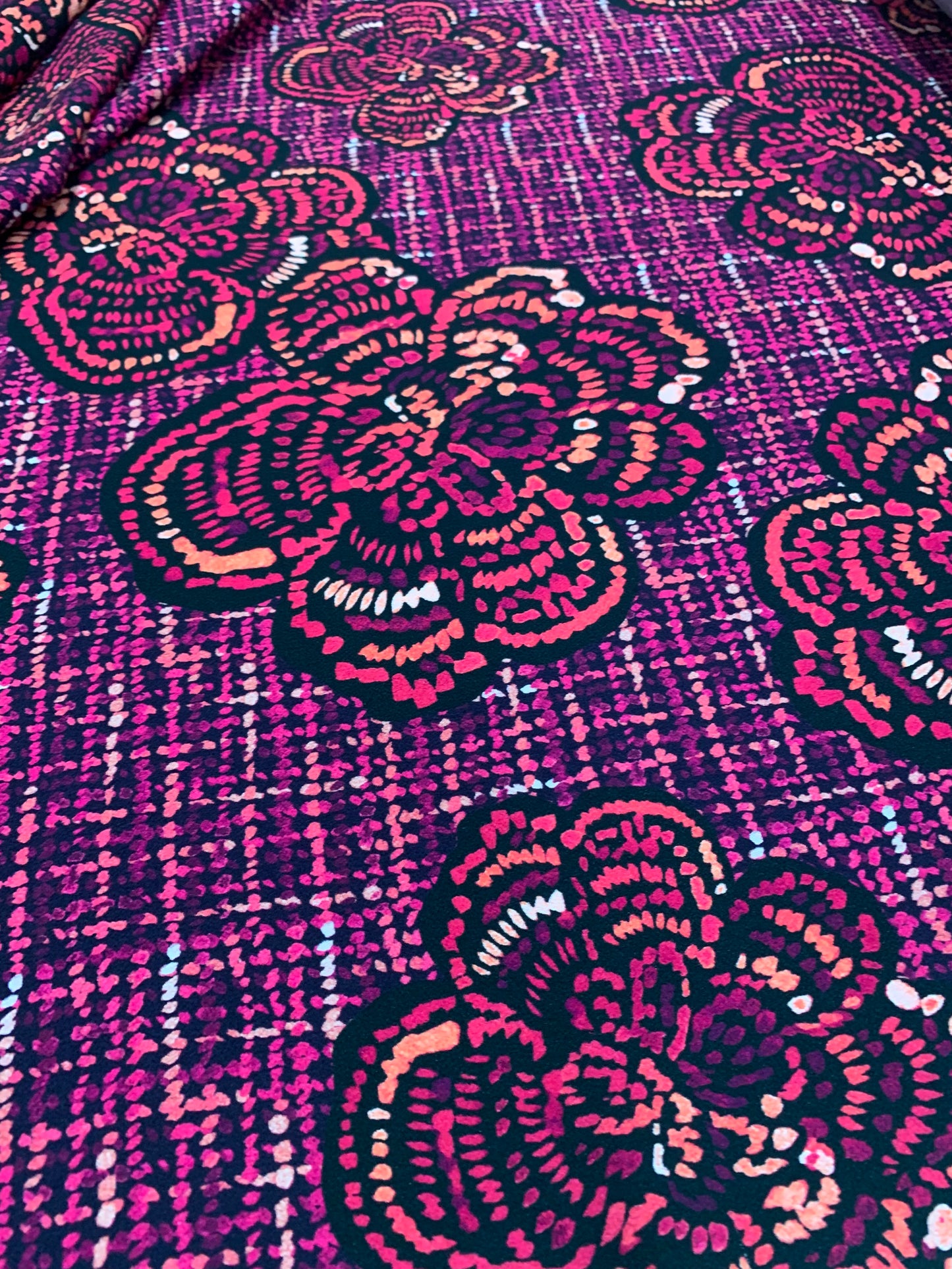 House Dress in Raspberry Bouclé