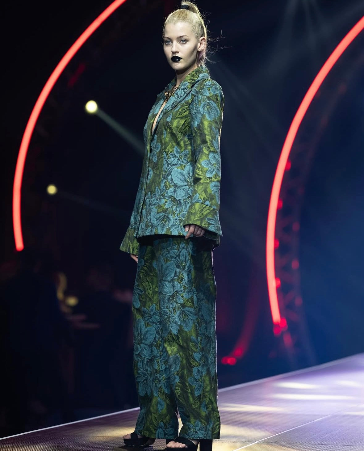 Classic Blazer in Italian Floral Brocade