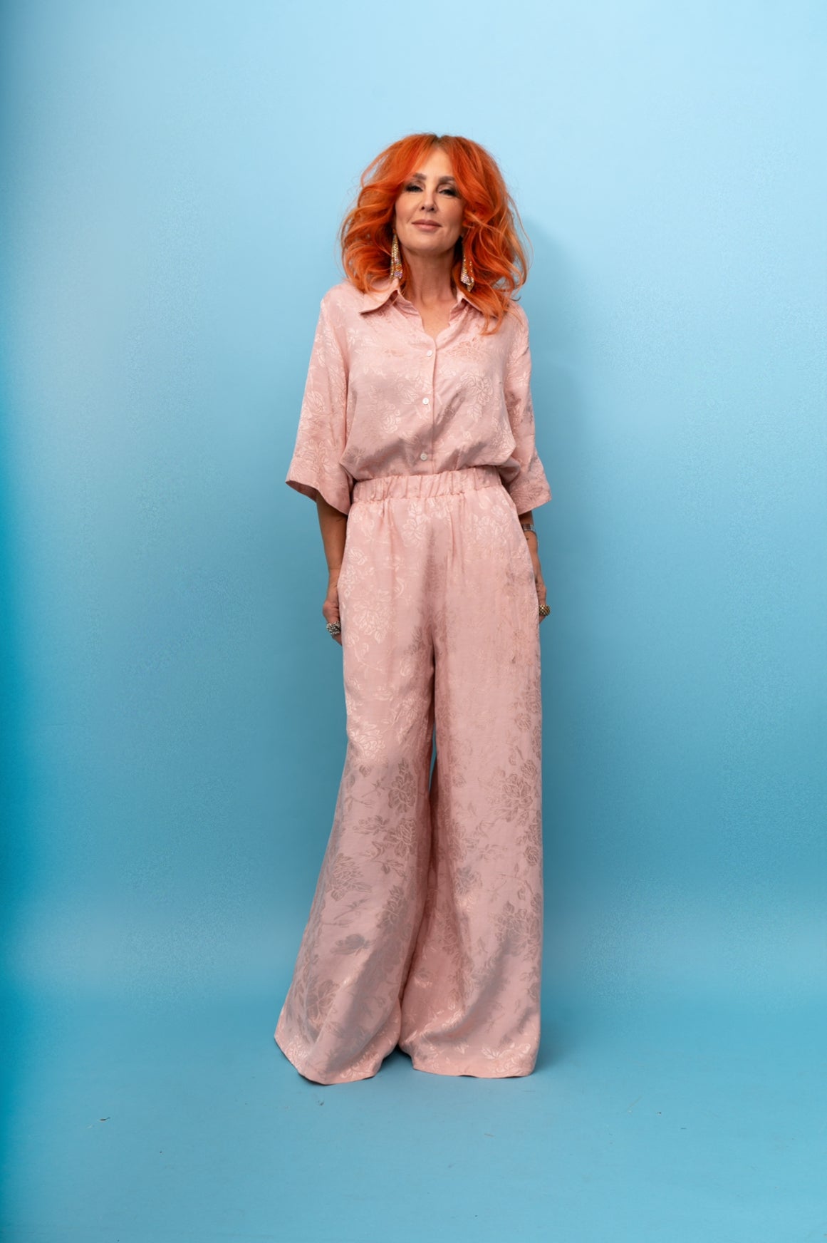 Classic Shirt in Pink Rosa Jacquard LAST ONE