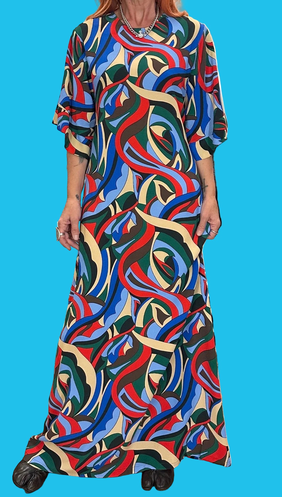 Kimono Sleeve Dress in Dolce