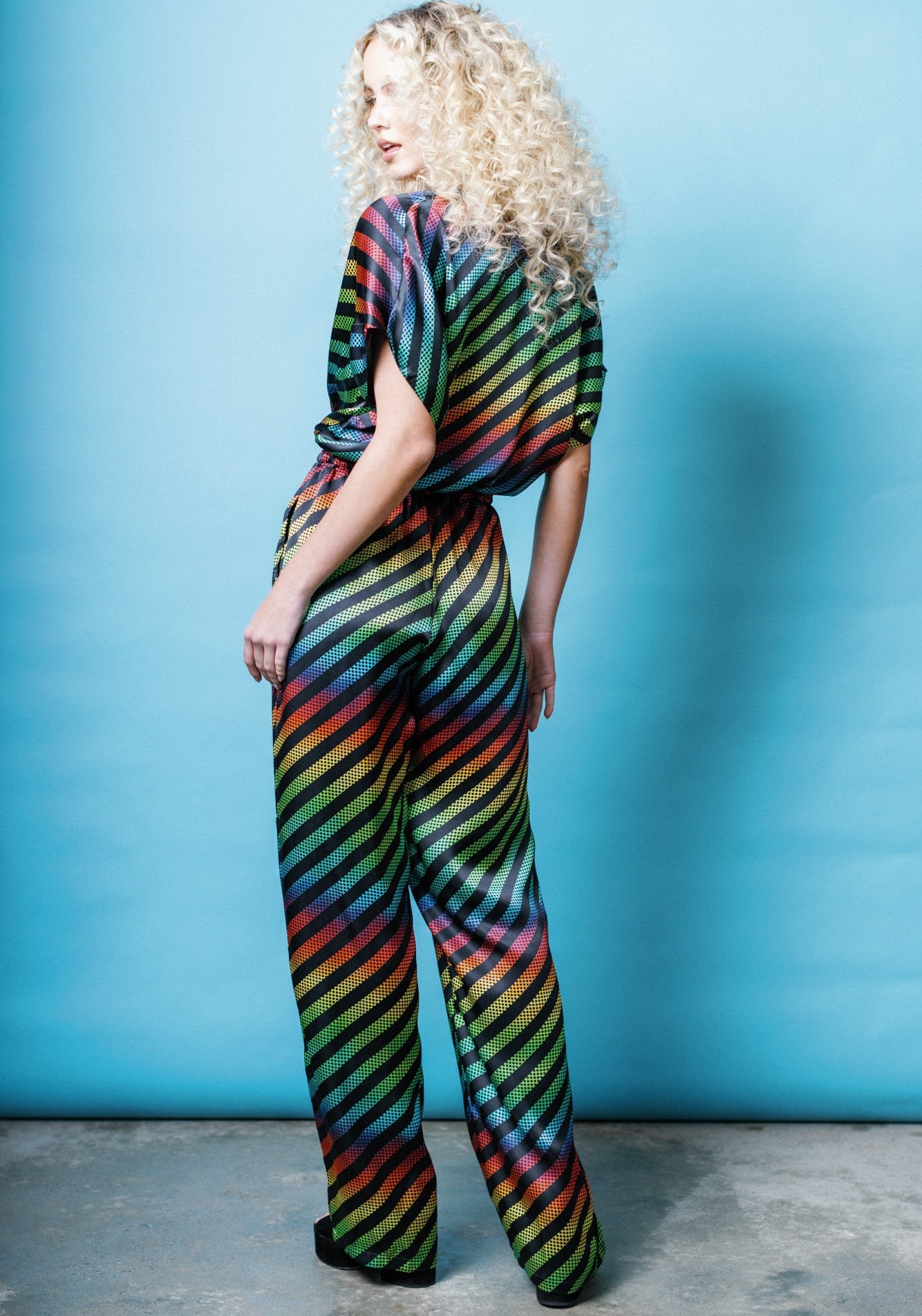 Silk Luxe Jumpsuit in Disco