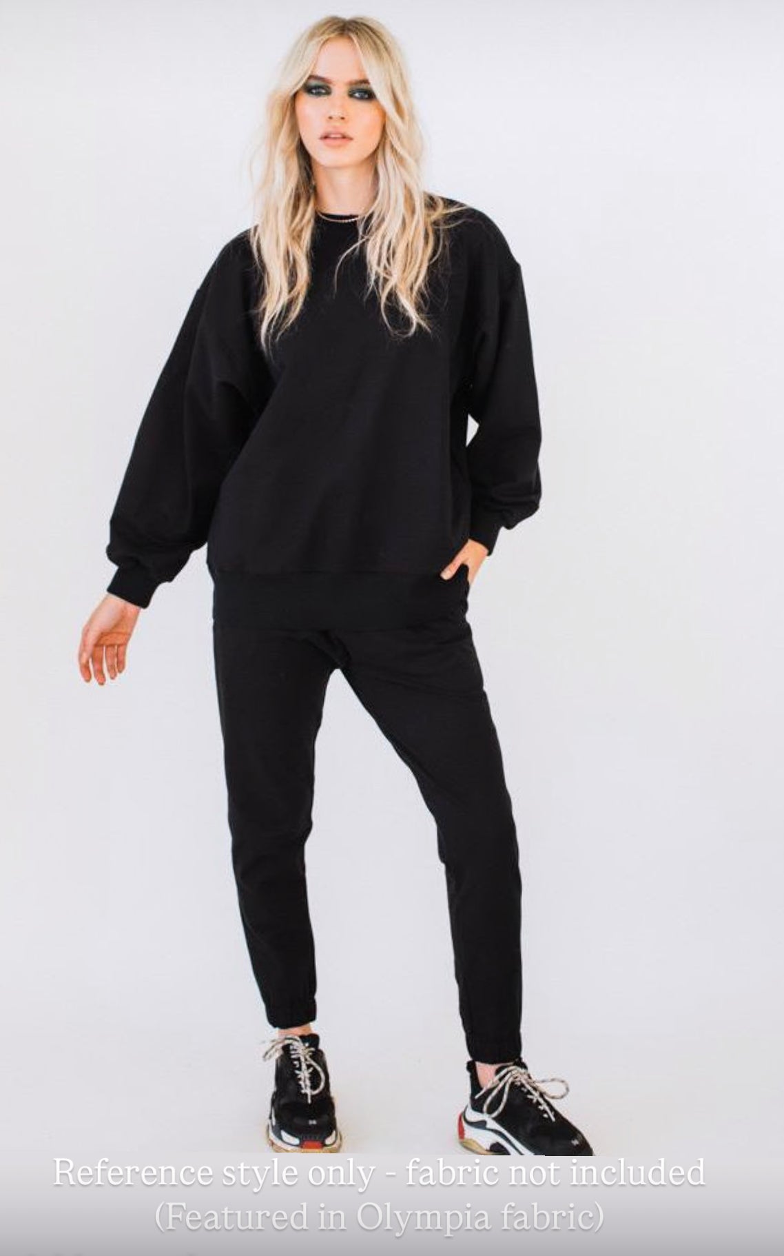 All Star Velvet Sweat Pants Black