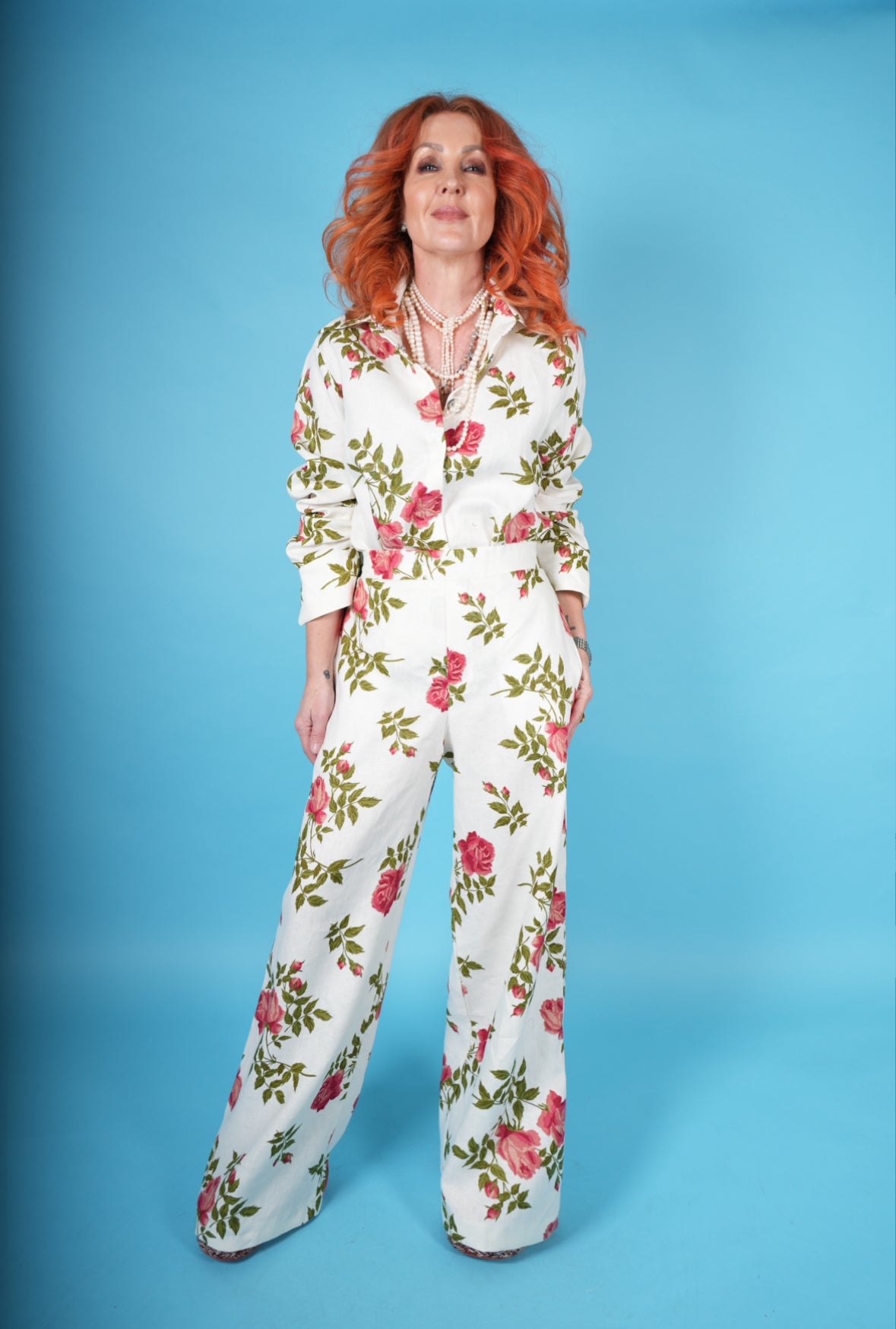 Shacket in Italian Rose Linen