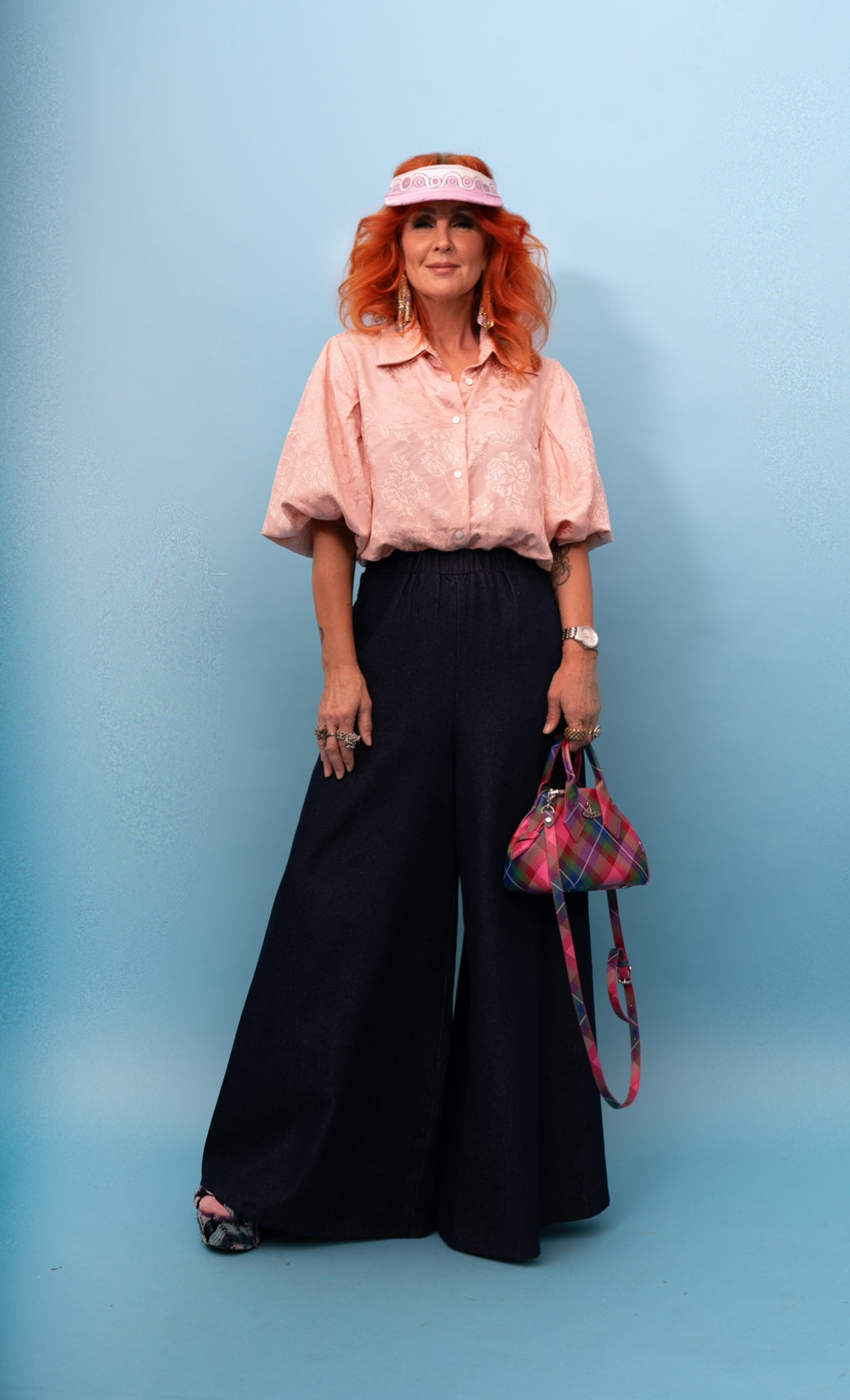 Dolly Shirt in Pink Rosa Jacquard