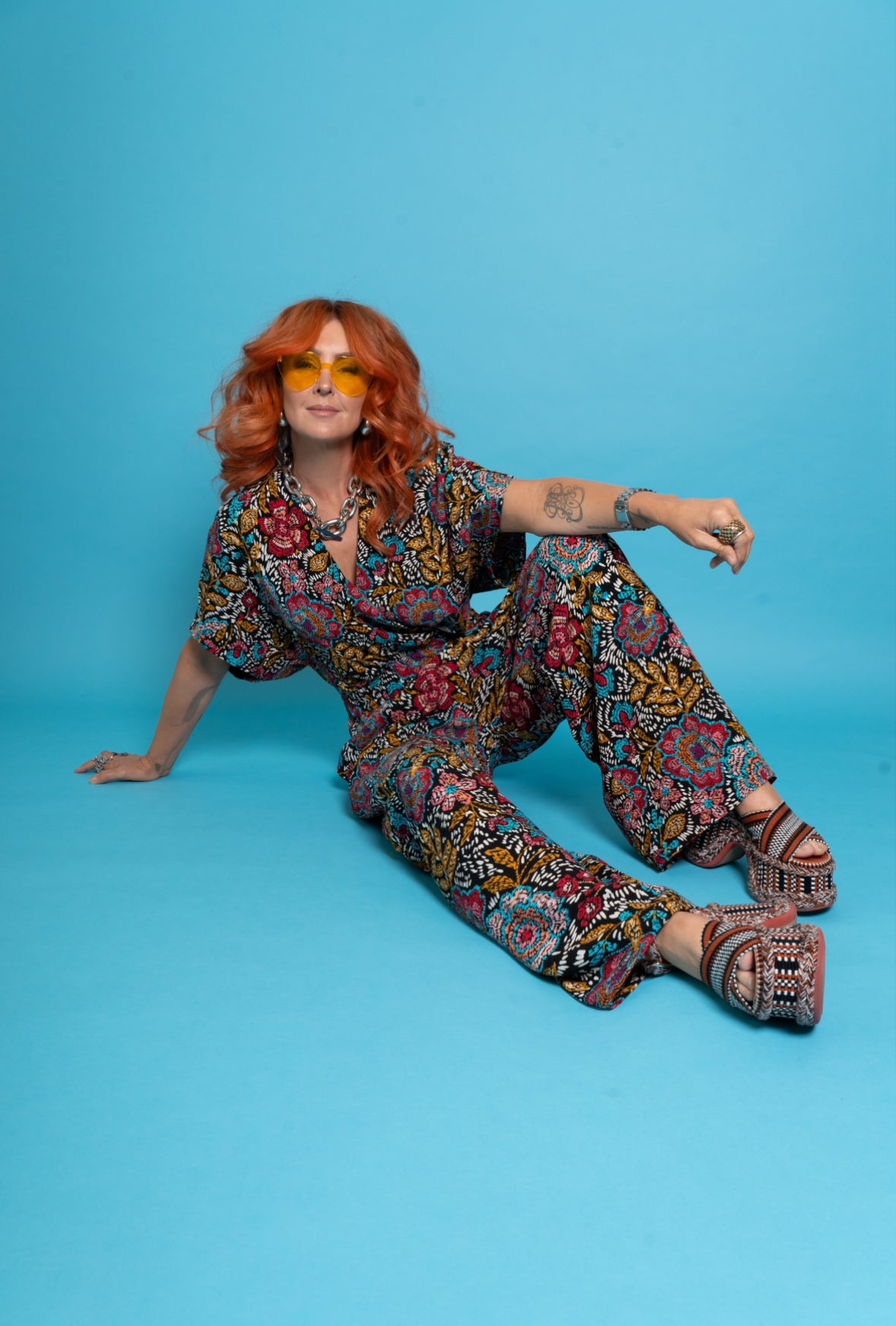 Luxe Jumpsuit in Batik LAST ONE
