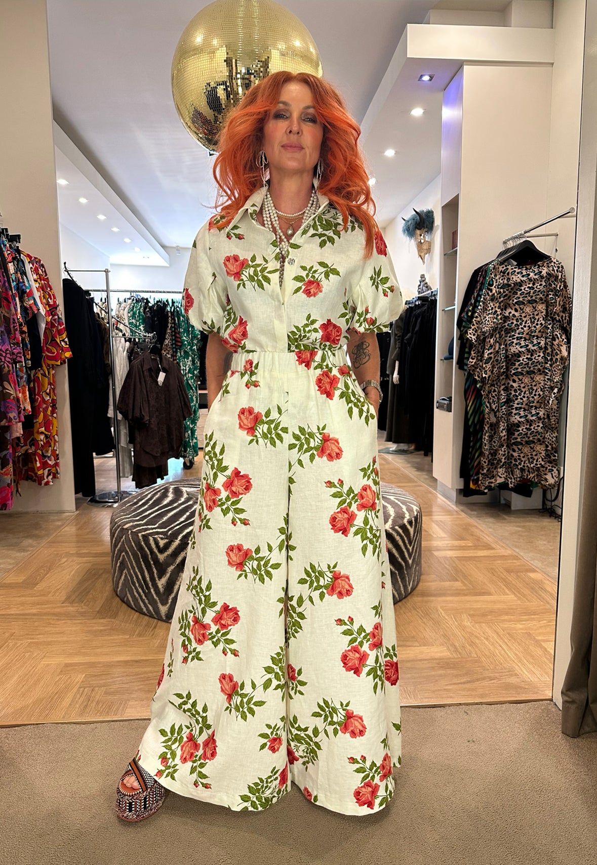 Dolly Box Shirt in Italian Rose Linen