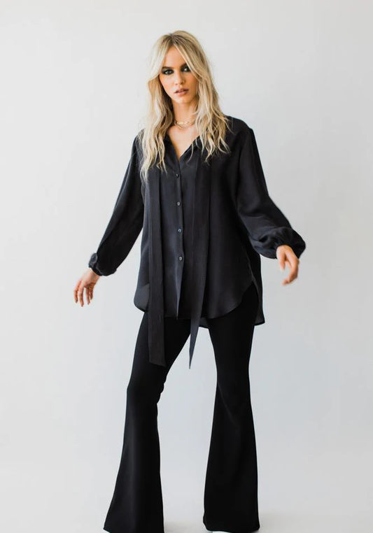 Luxe Flares in Black LAST ONE