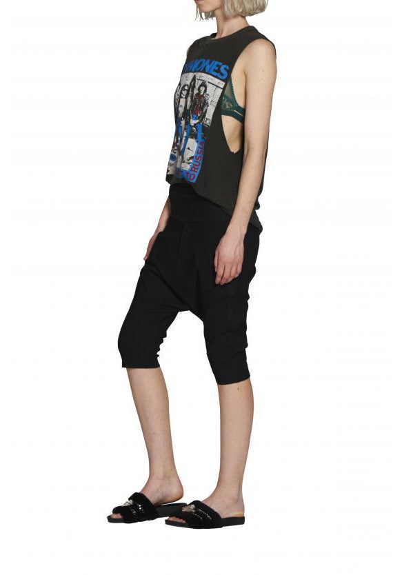 Twill Highrise Short Black - Empire Rose
