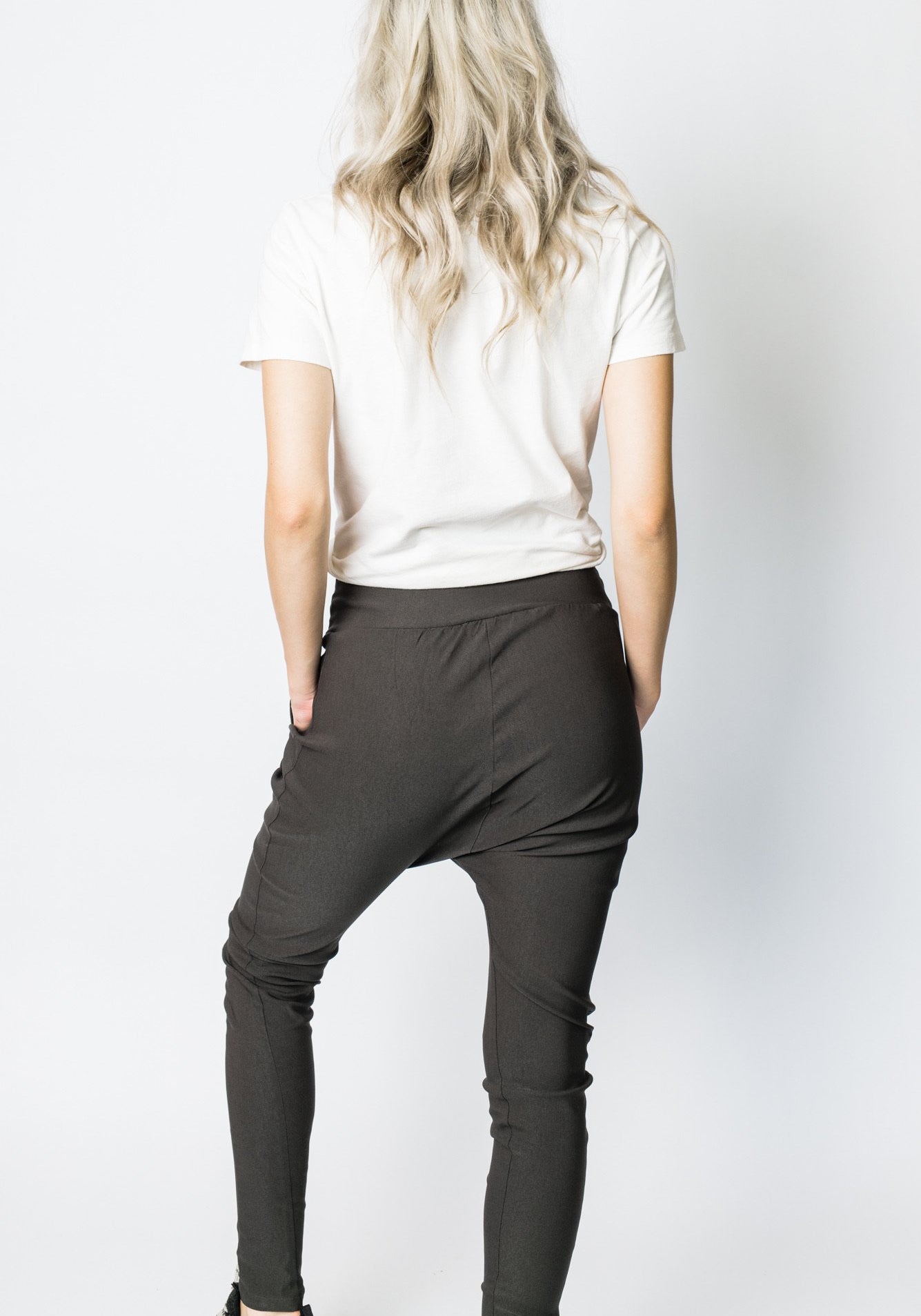 Twill Highrise Trainer Khaki