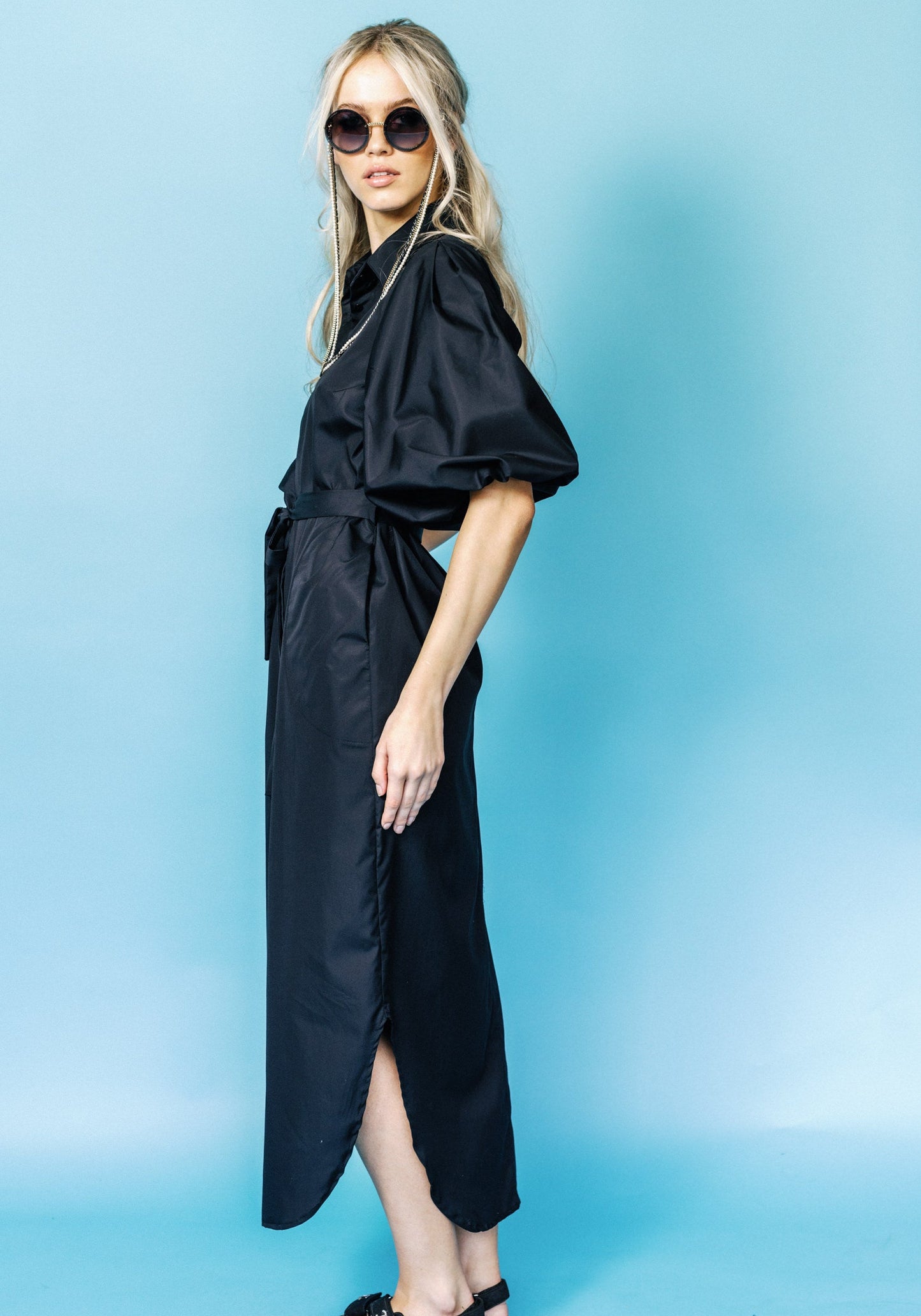 Dolly Shirtdress in Black