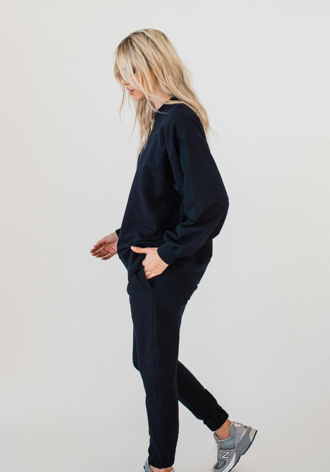 Olympia Sweat Pants Navy