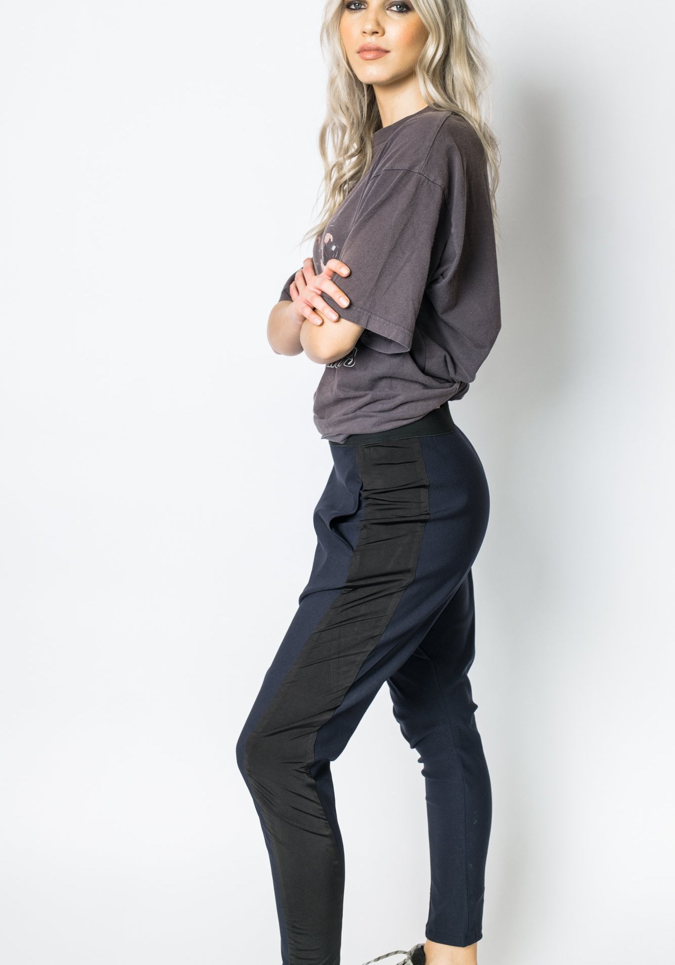 Twill Loose Pant Navy