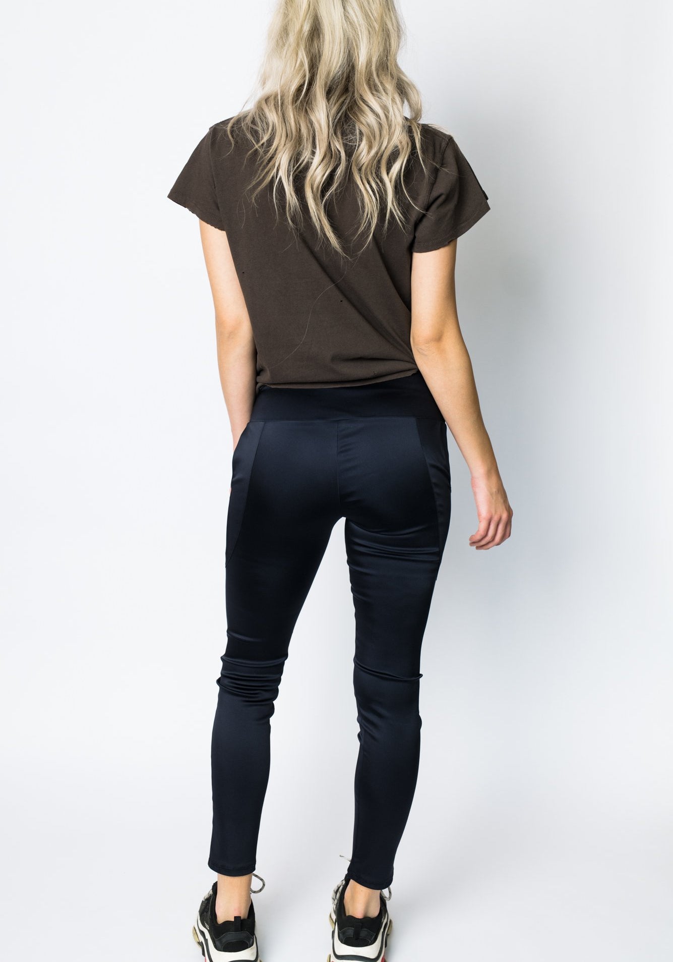 Luxe Halster Cropped Navy
