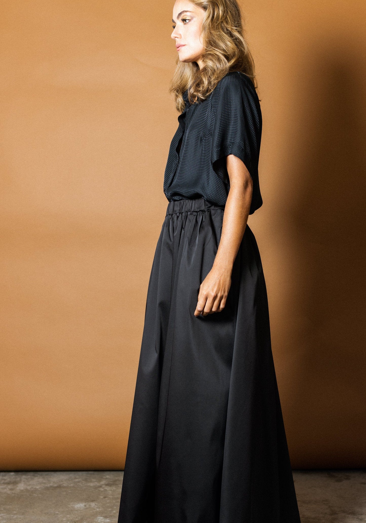 Luxe Maxi Skirt in Black