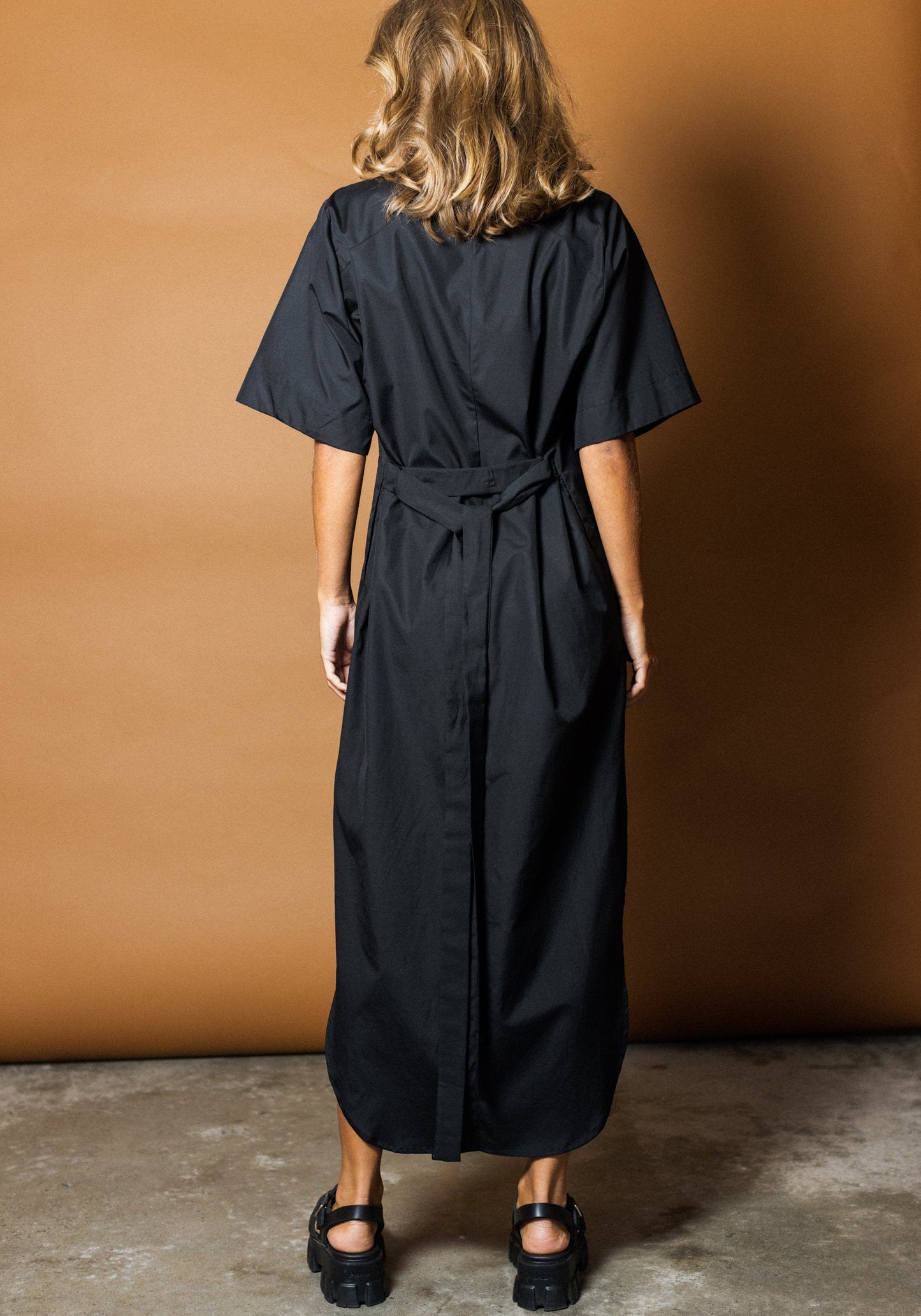 Resort Shirtdress in Black