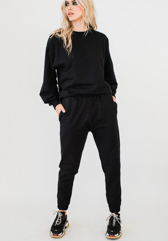 Olympia Sweat Pants Black