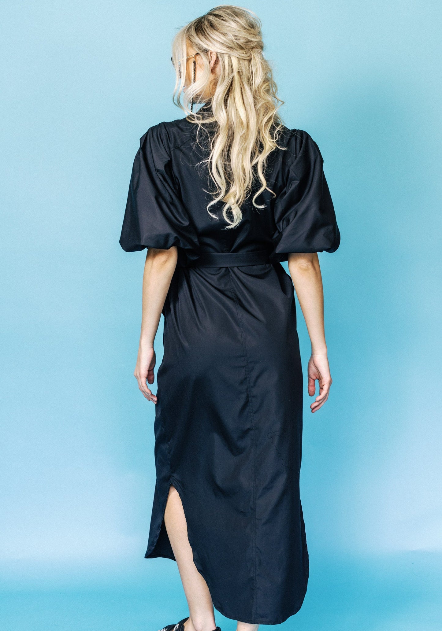 Dolly Shirtdress in Black