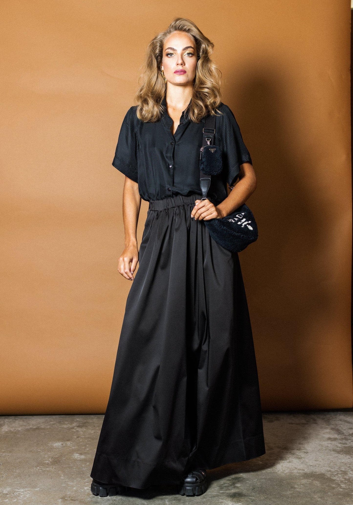 Luxe Maxi Skirt in Black