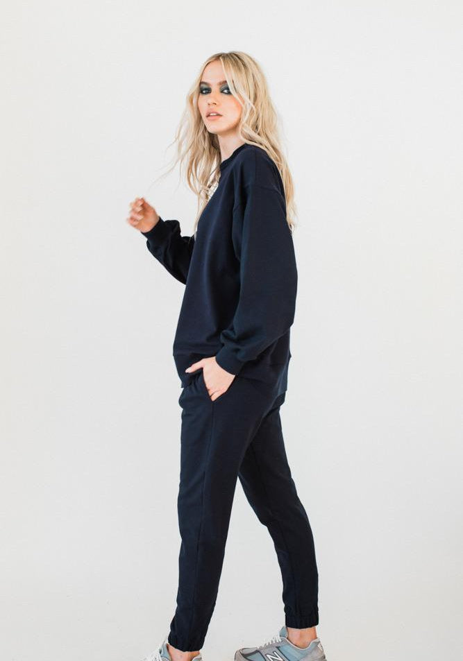 Olympia Sweat Pants Navy