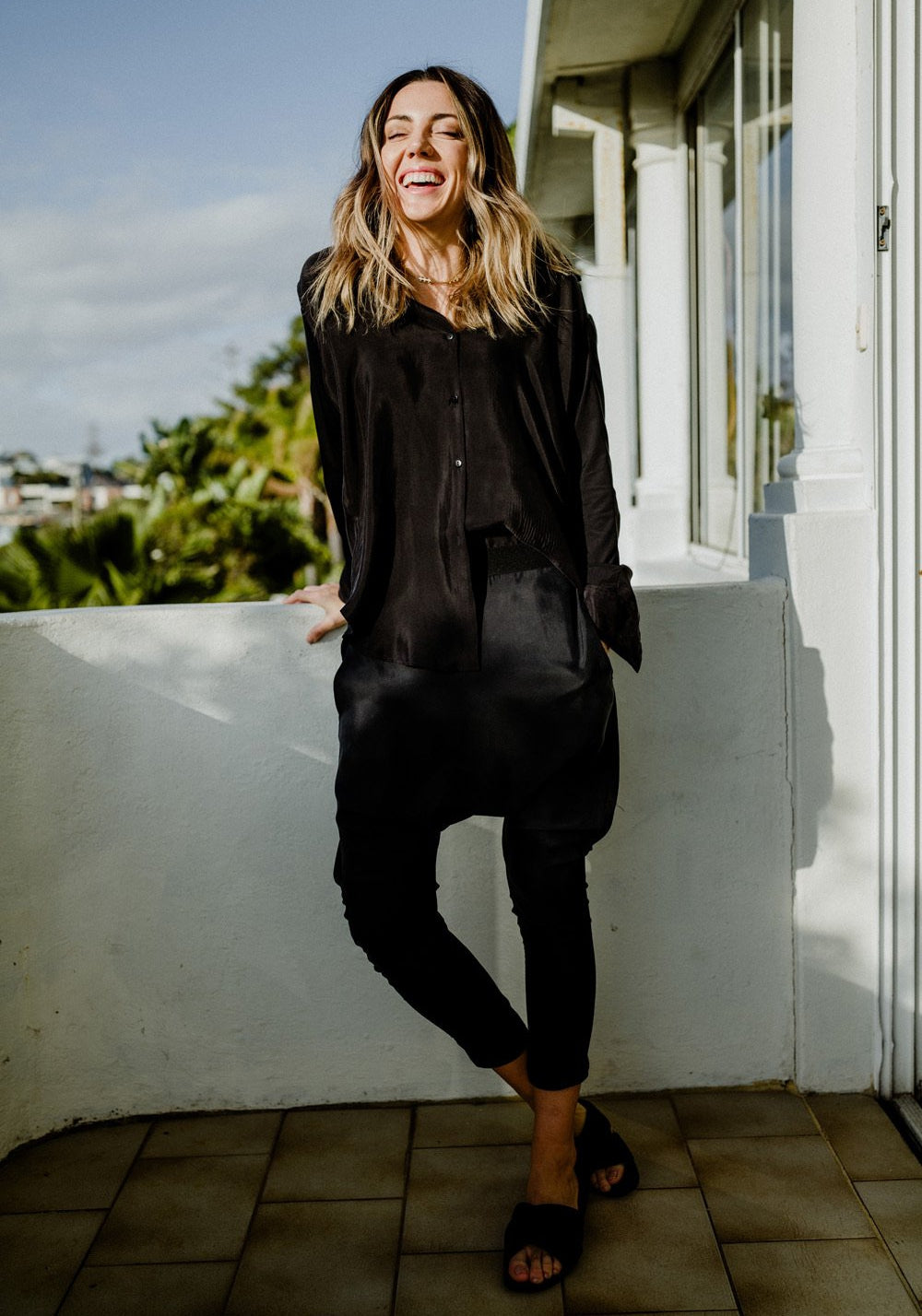 Luxe Loose Pant Black