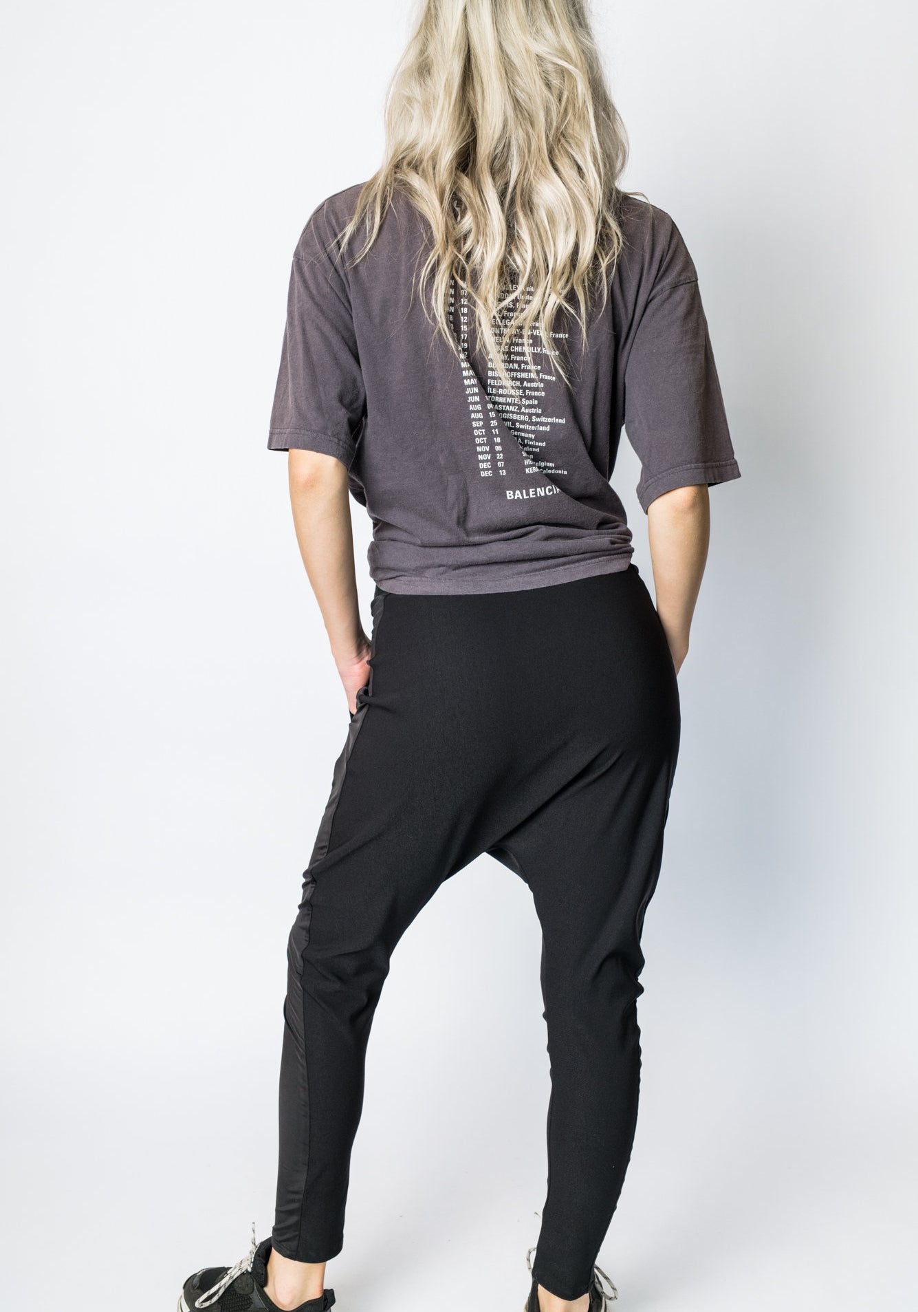 Twill Loose Pant Black