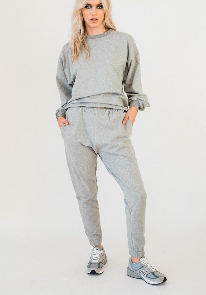 Olympia Sweat Pants Grey Marle