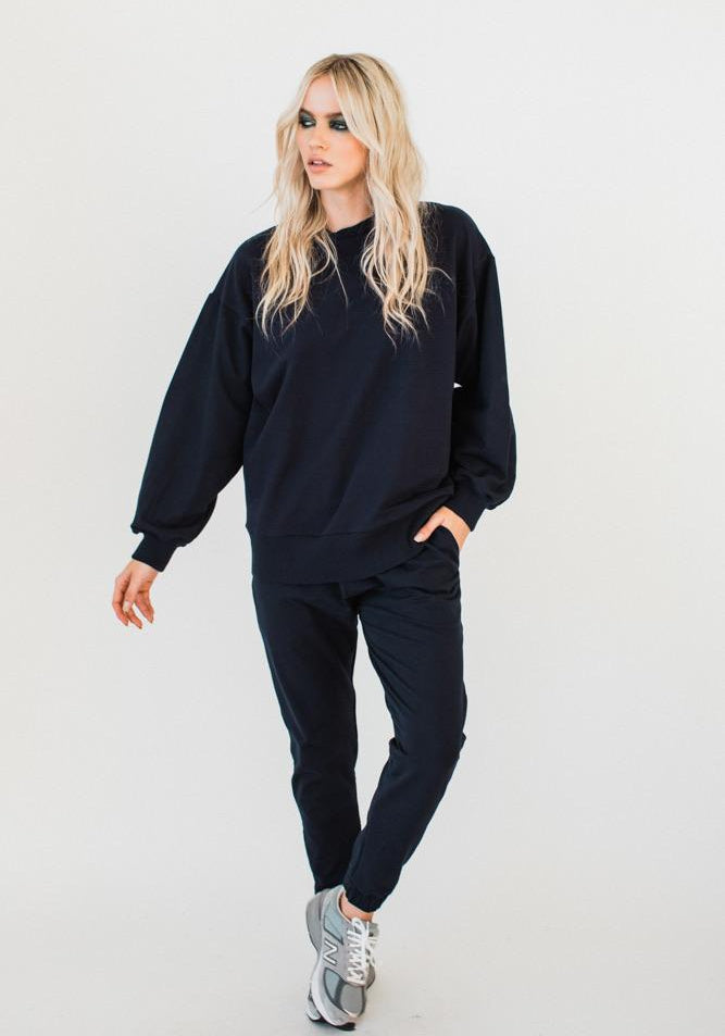 Olympia Sweat Top Navy