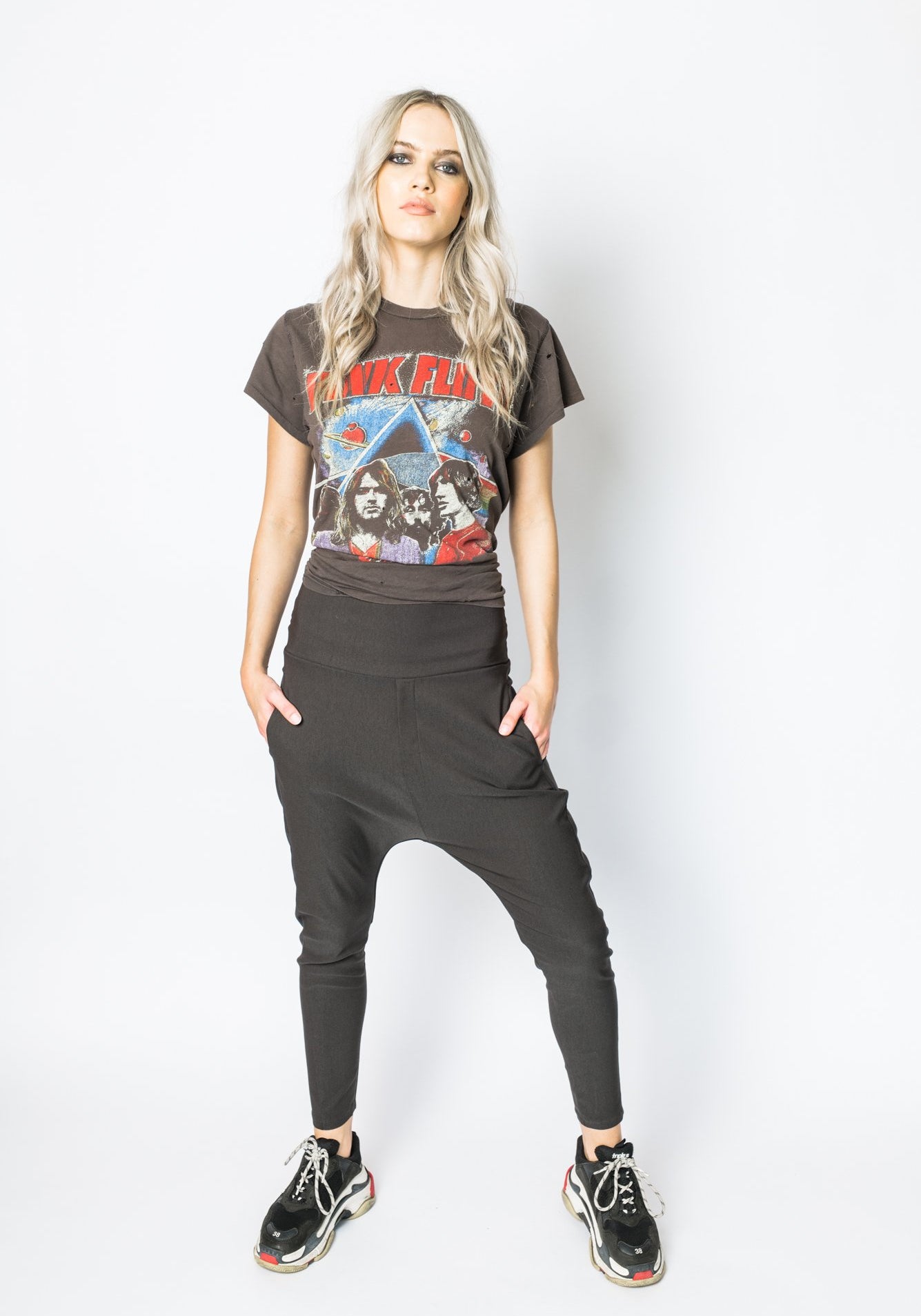 Twill Highrise Cropped Pant Khaki