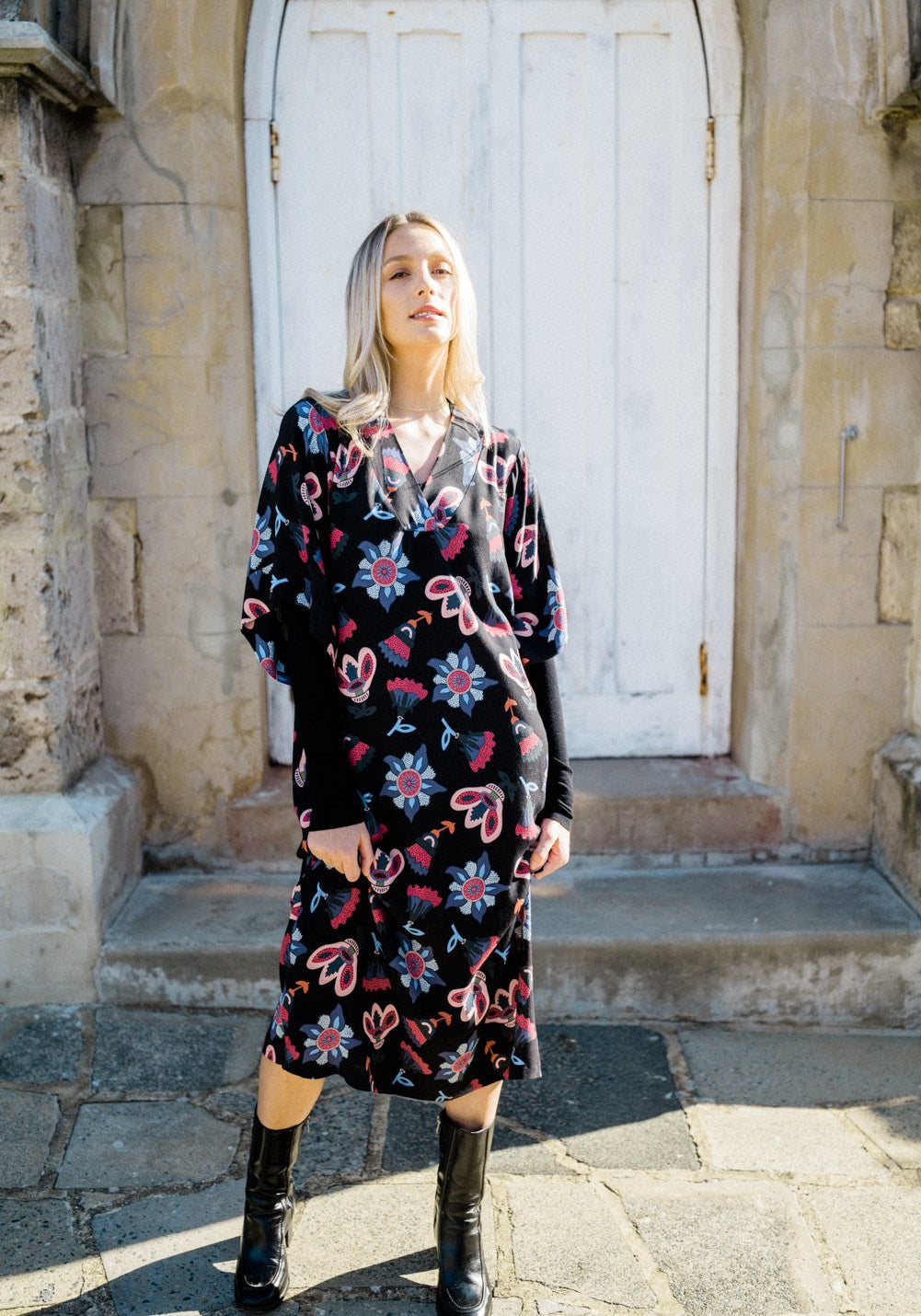 LS Skinny Rib Top Blk