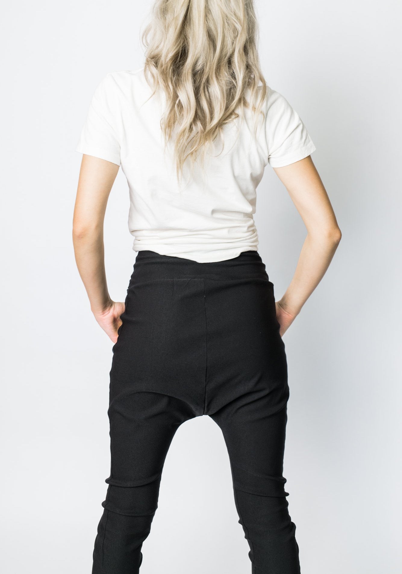 Twill Highrise Trainer Black