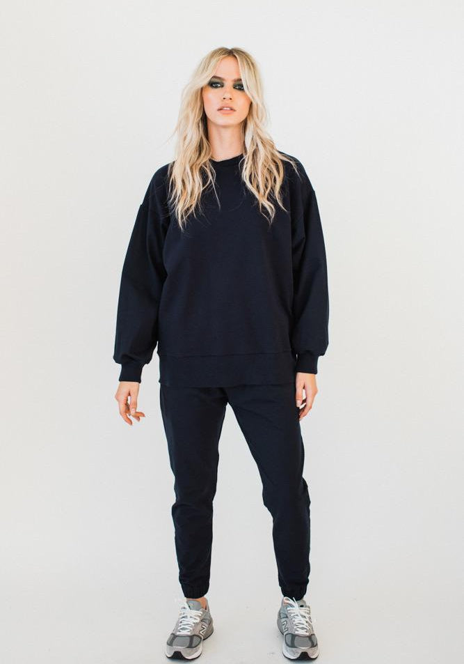 Olympia Sweat Top Navy