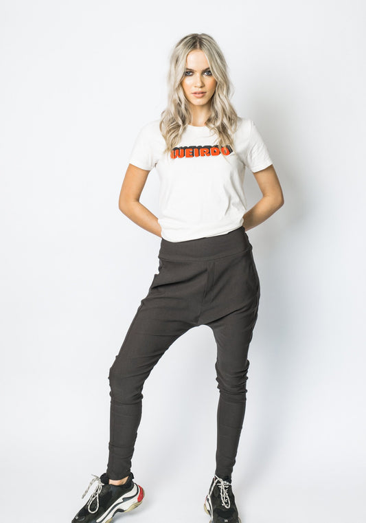 Twill Highrise Trainer Khaki