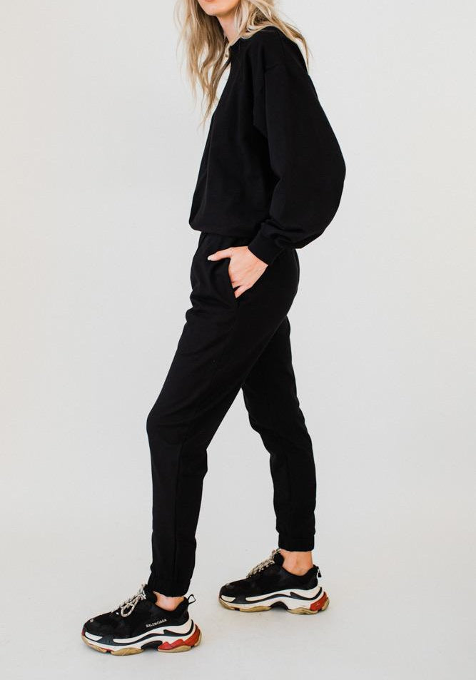 Olympia Sweat Pants Black