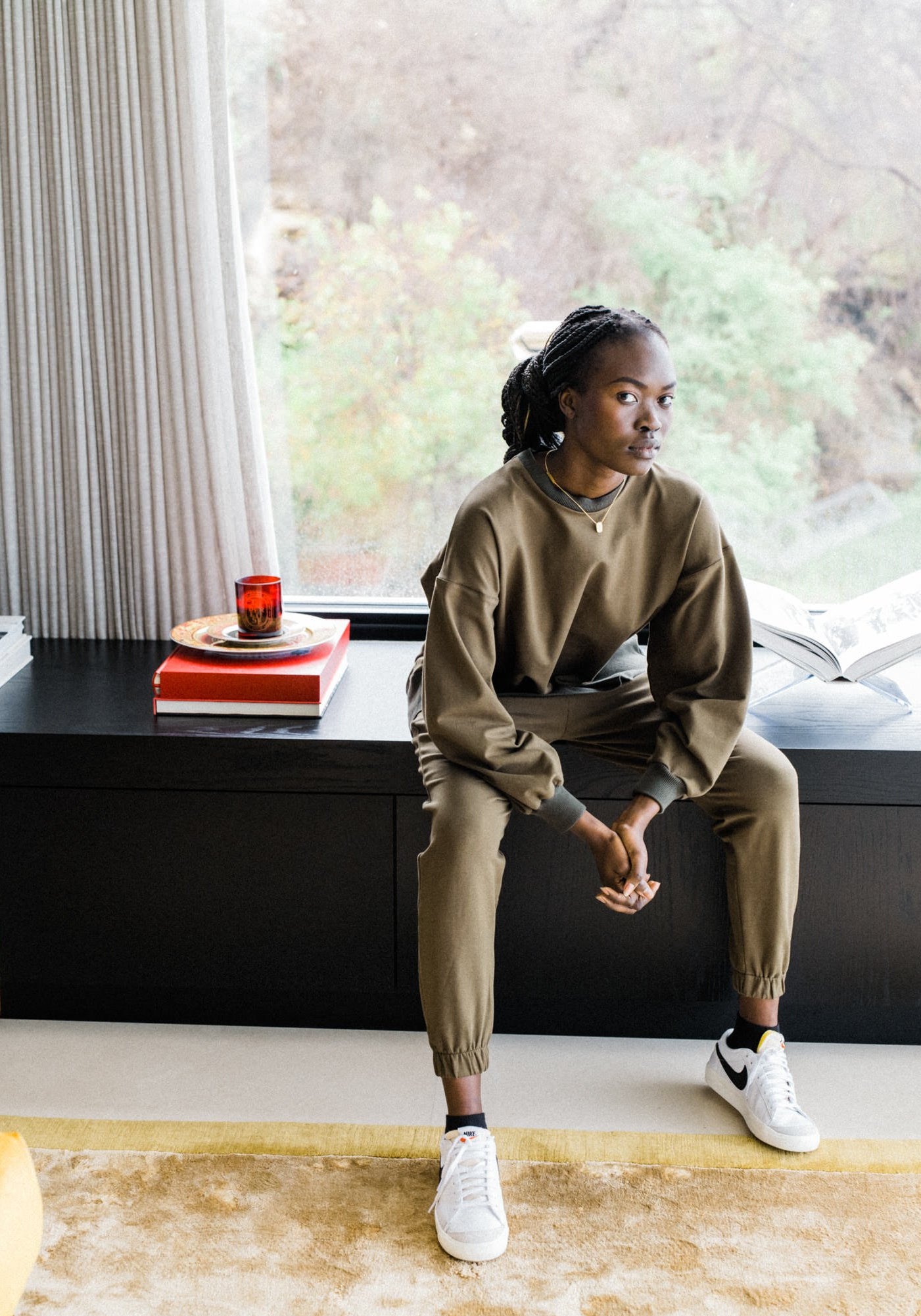 Olympia Sweat Pants Khaki