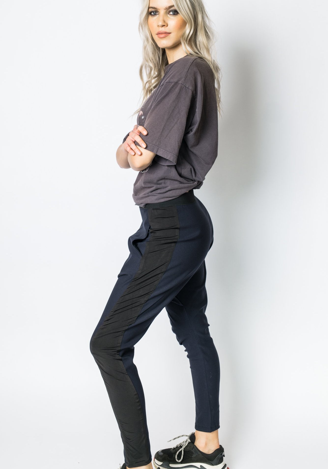Twill Loose Pant Navy