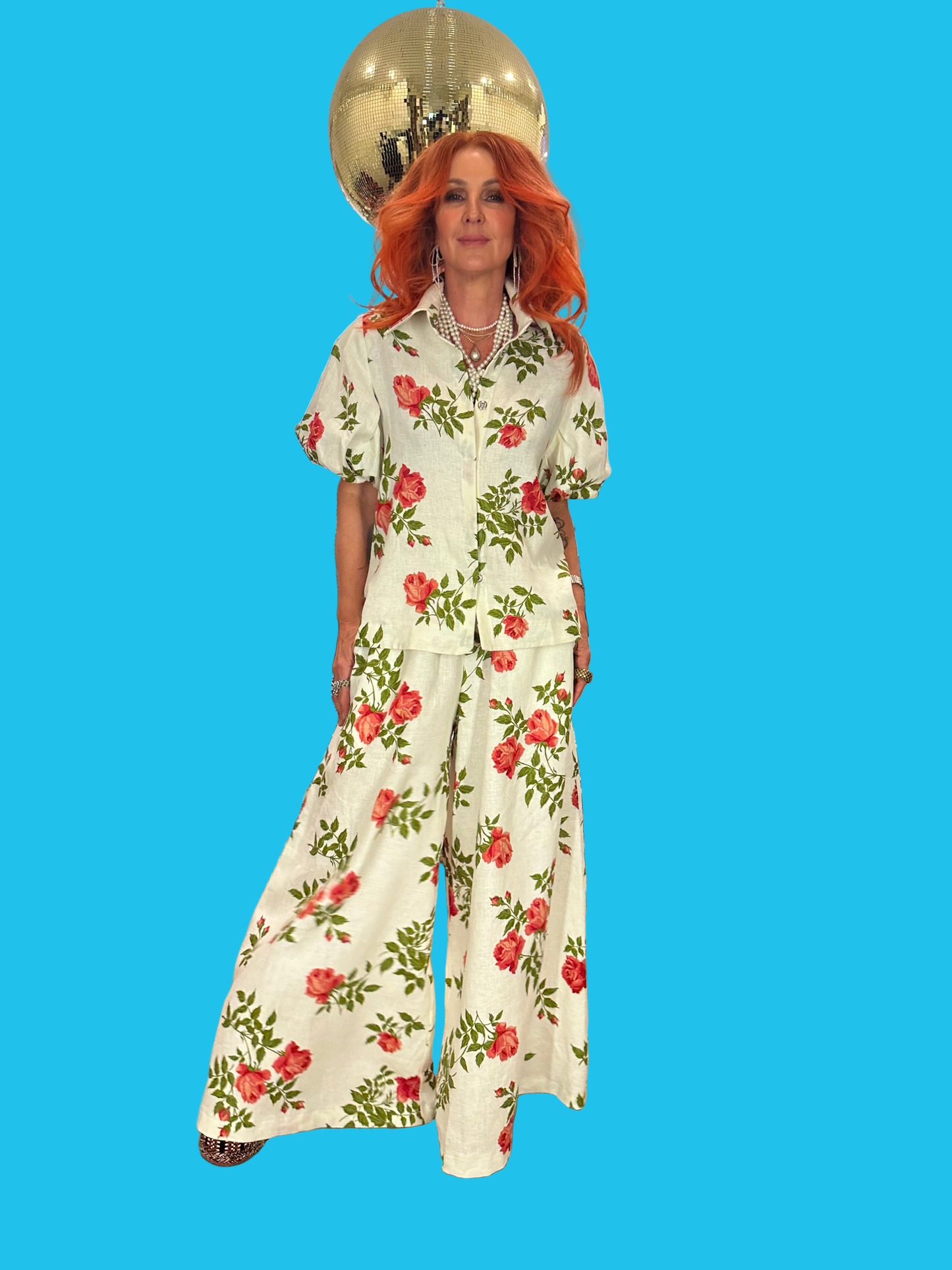 Culottes in Italian Rose Linen