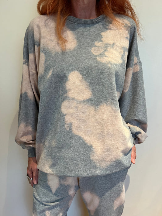 Olympia Sweat Top in Peach Cloud