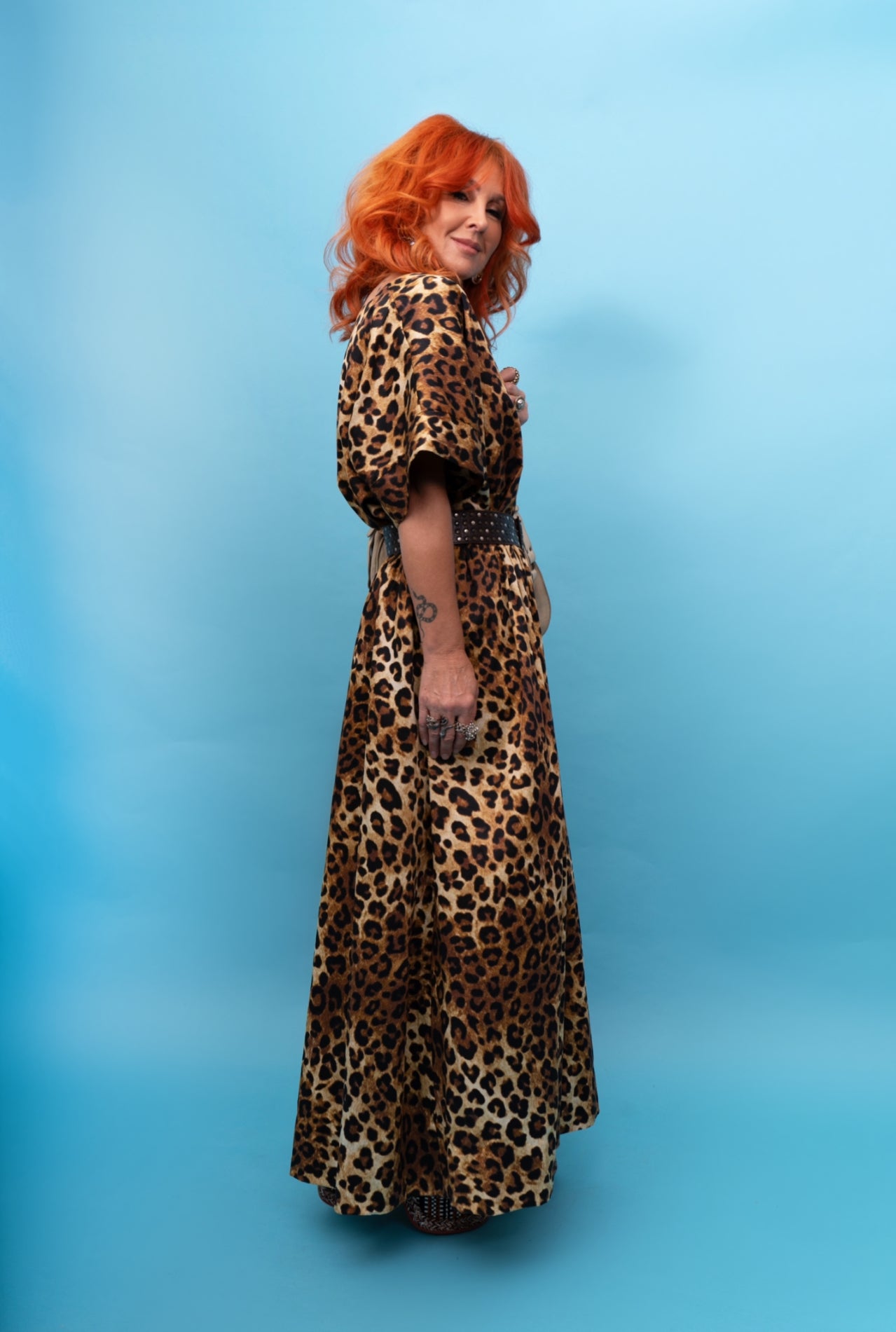 Dolly Shirt in Bronze Leopard