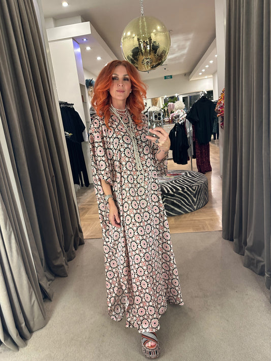 Kaftan in Silk Kaleidoscope