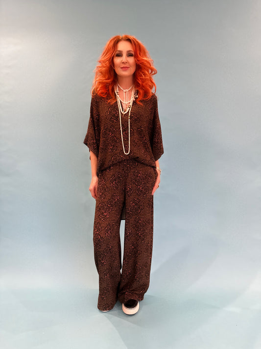 Kimono Pullover in Khaki Bouclé