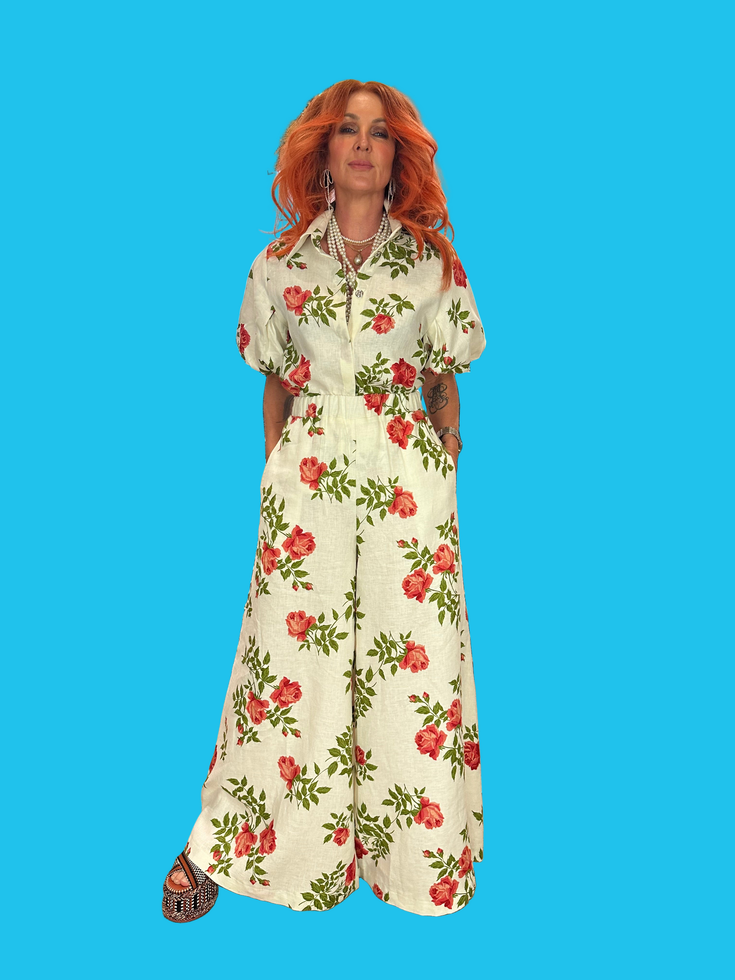 Culottes in Italian Rose Linen