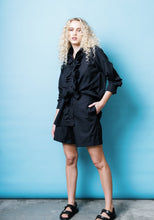 Load image into Gallery viewer, Ruffle Shirt in Black