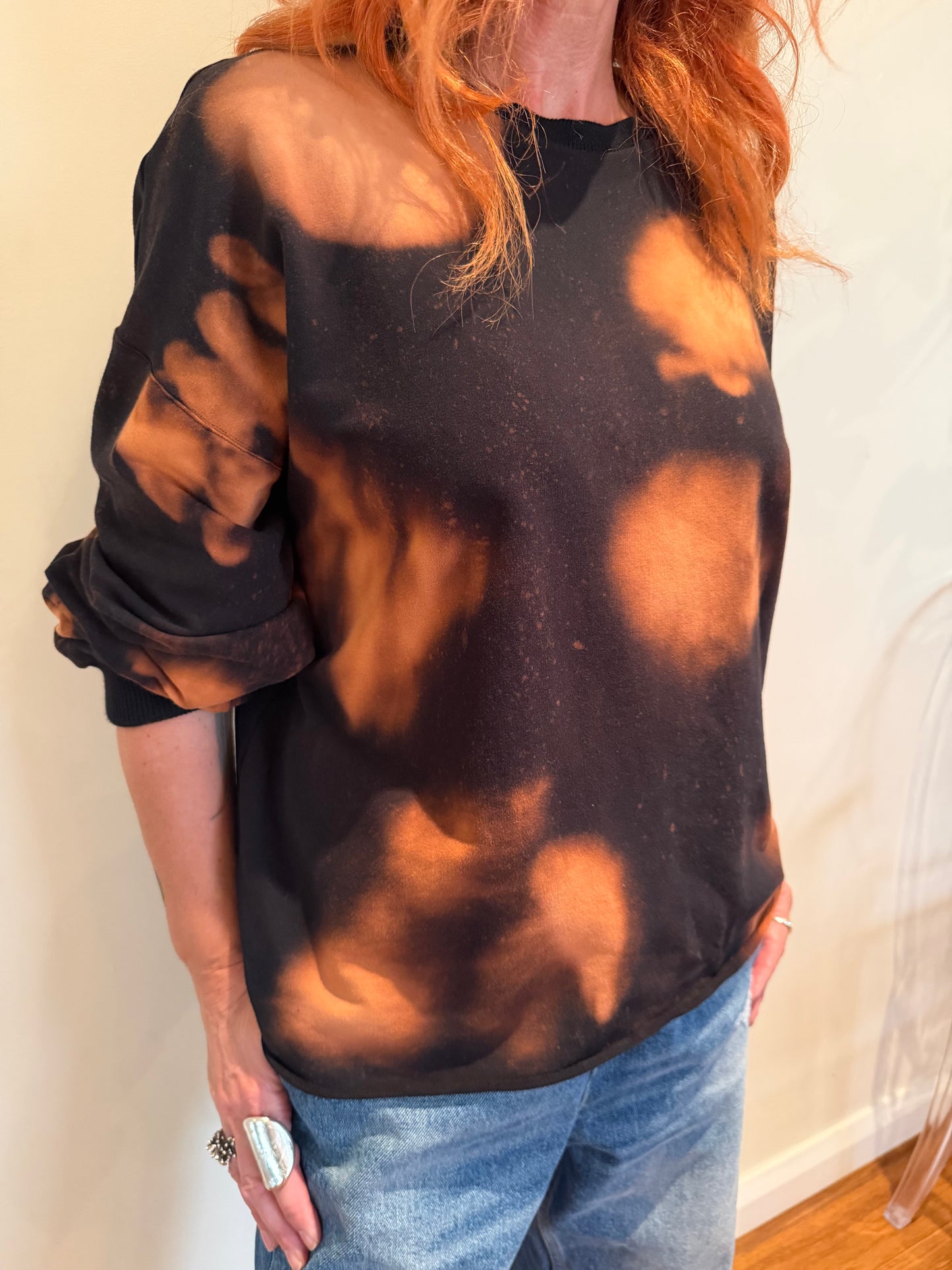 Olympia Sweat Top in Amber Cloud