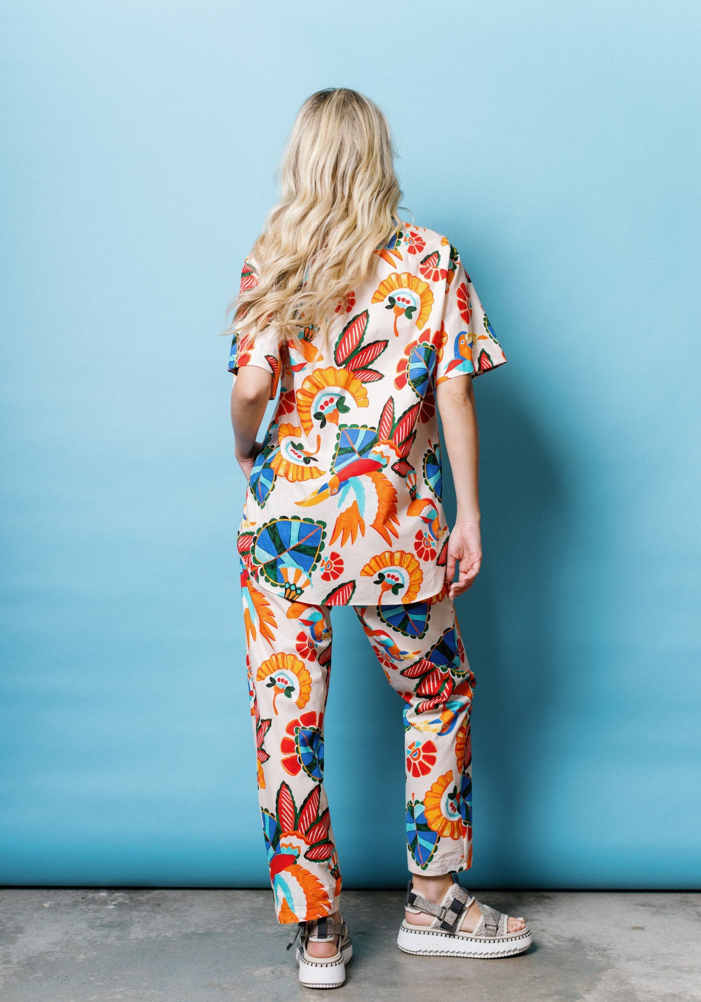 Lounge Pant in Natural Toucan