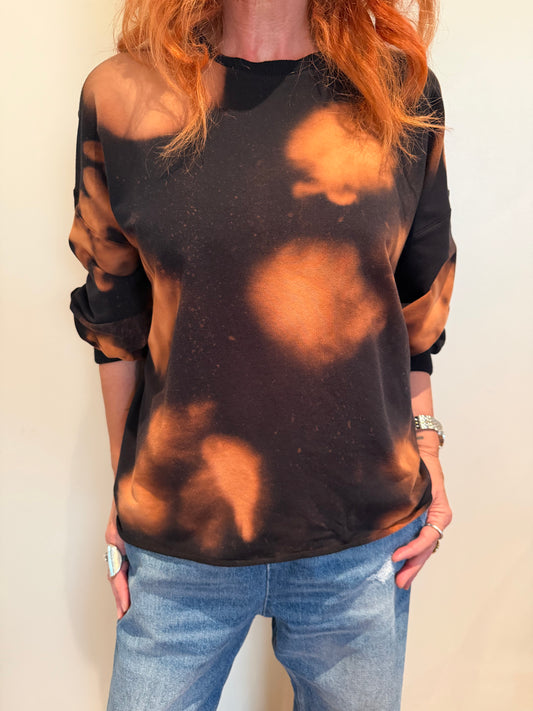 Olympia Sweat Top in Amber Cloud