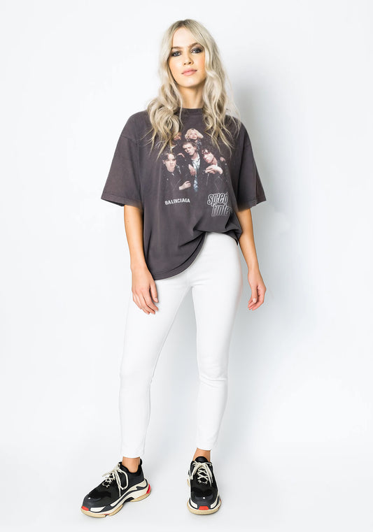 Audrey Pant in White