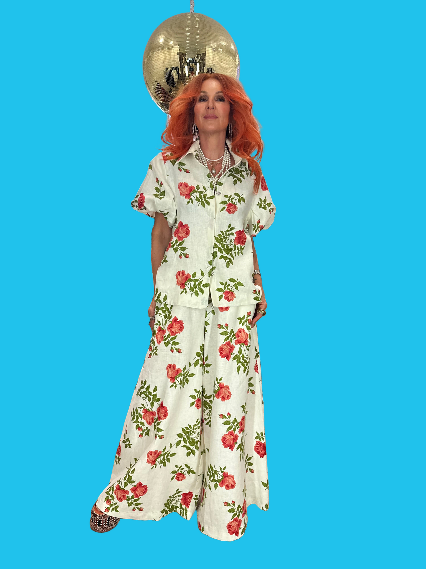 Culottes in Italian Rose Linen